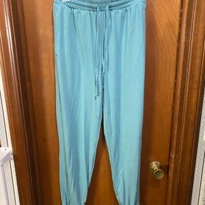 Lands' End Women's Aqua Pajama Pants